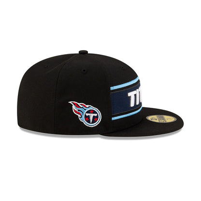 This is a Tennessee Titans NFL Sideline 2024 Black 59FIFTY Fitted Cap 6