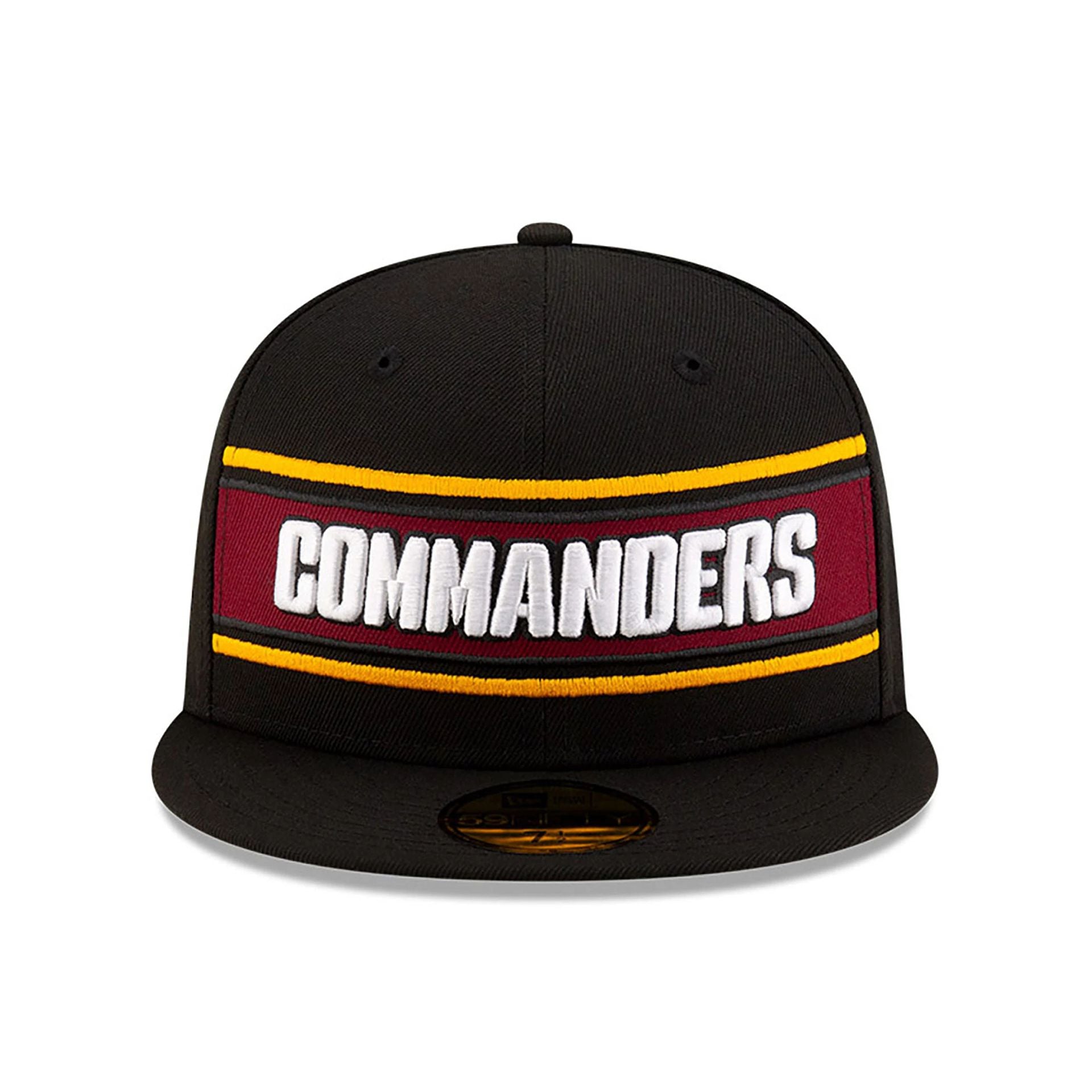 This is a Washington Commanders NFL Sideline 2024 Black 59FIFTY Fitted Cap 3