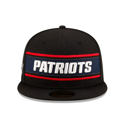 This is a New England Patriots NFL Sideline 2024 Black 59FIFTY Fitted Cap 3