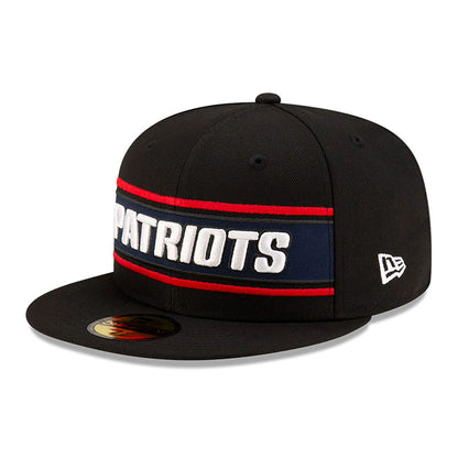 This is a New England Patriots NFL Sideline 2024 Black 59FIFTY Fitted Cap 4