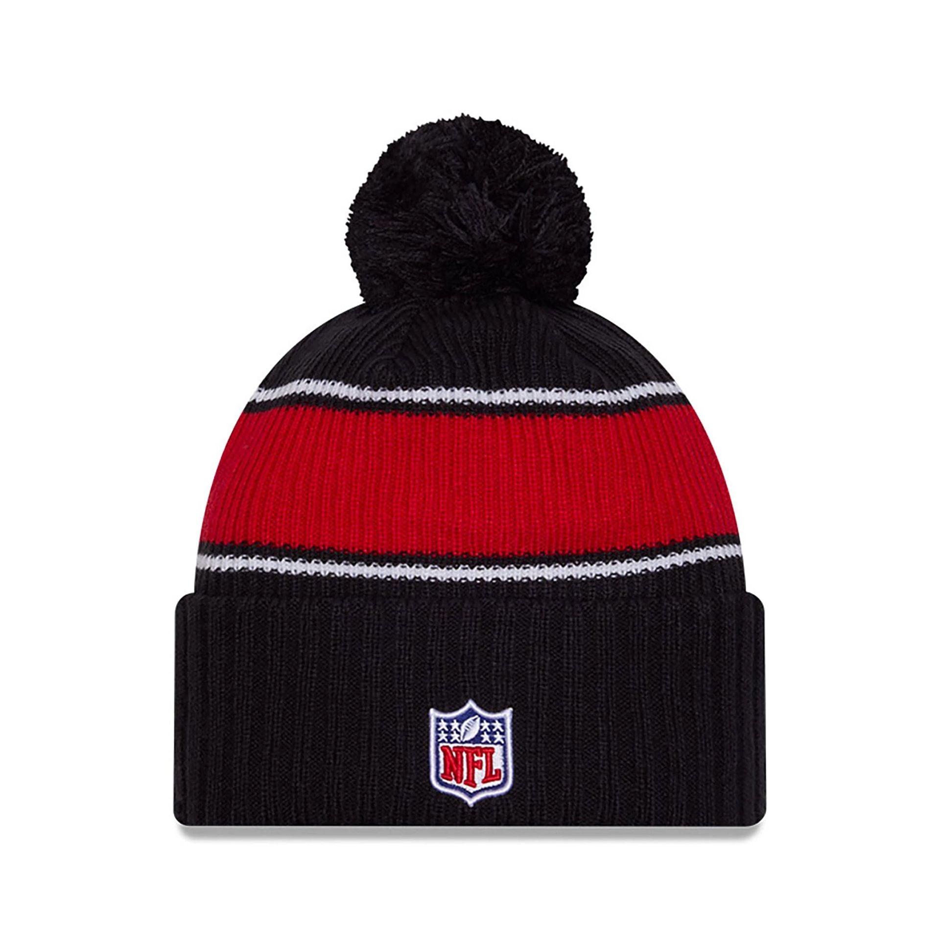 This is a Houston Texans NFL Sideline 2024 Navy Sport Knit Beanie Hat 2