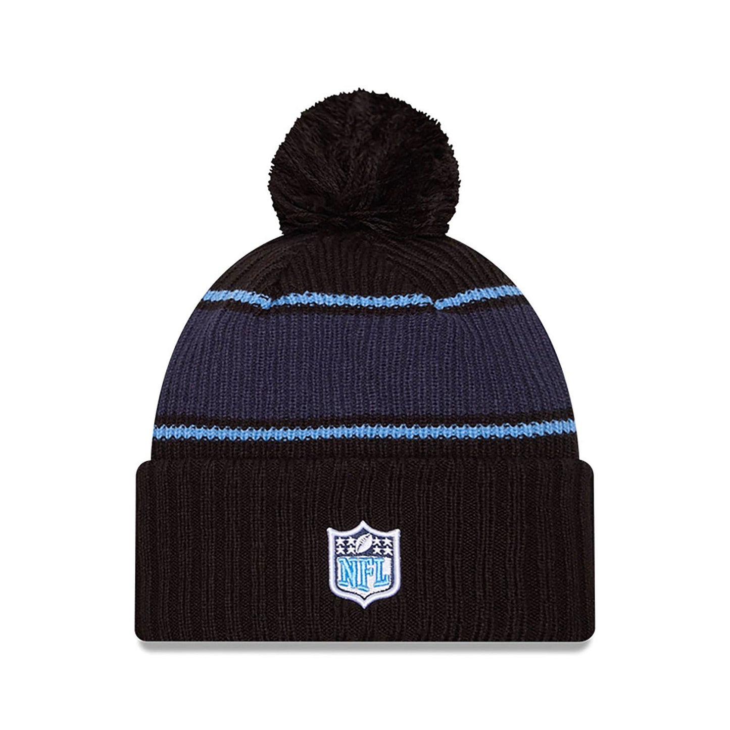 This is a Tennessee Titans NFL Sideline 2024 Black Sport Knit Beanie Hat 2