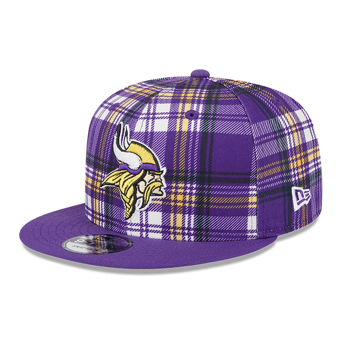 This is a Minnesota Vikings NFL Sideline 2024 Purple 9FIFTY Snapback Cap 1