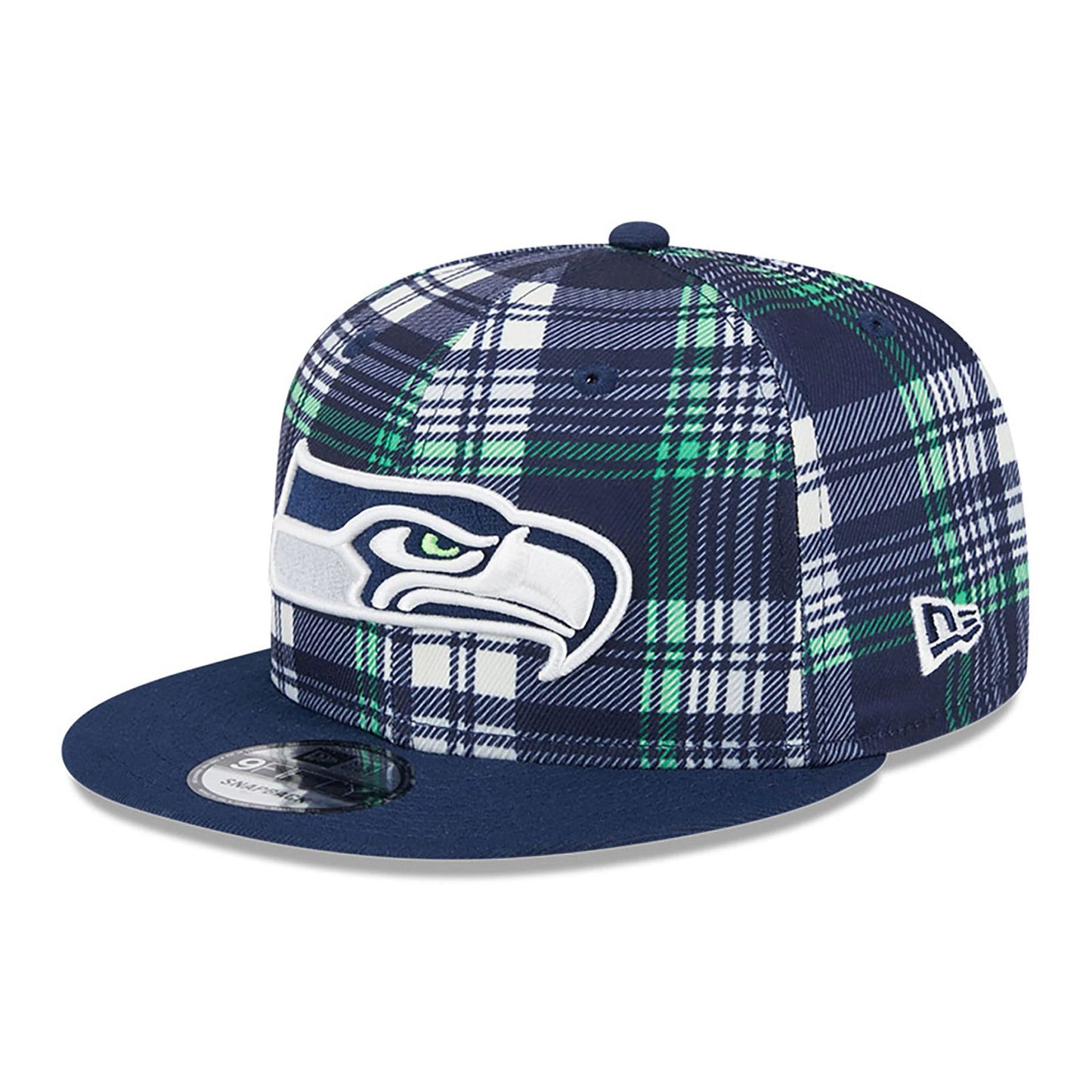 This is a Seattle Seahawks NFL Sideline 2024 Dark Blue 9FIFTY Snapback Cap 1