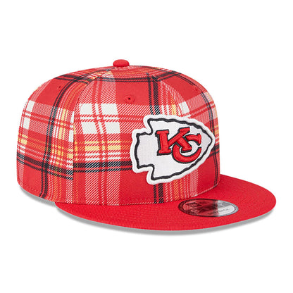 This is a Kansas City Chiefs NFL Sideline 2024 Red 9FIFTY Snapback Cap 4