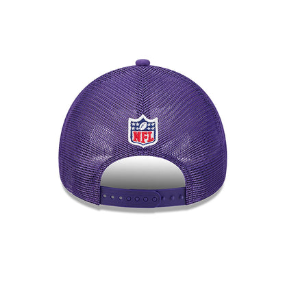 This is a Minnesota Vikings NFL Sideline 2024 Historic Purple 9FORTY A-Frame Adjustable Cap 5