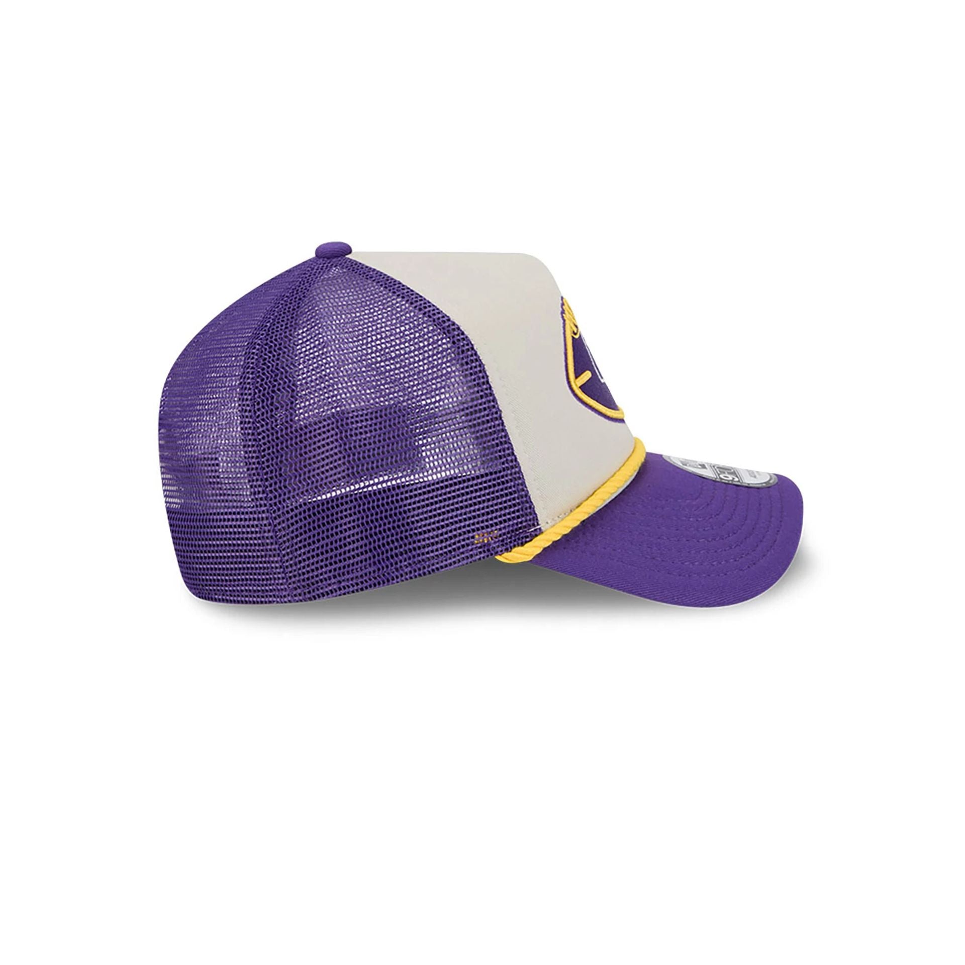 This is a Minnesota Vikings NFL Sideline 2024 Historic Purple 9FORTY A-Frame Adjustable Cap 6