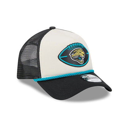 This is a Jacksonville Jaguars NFL Sideline Historic Black 9FORTY A-Frame Adjustable Cap 3