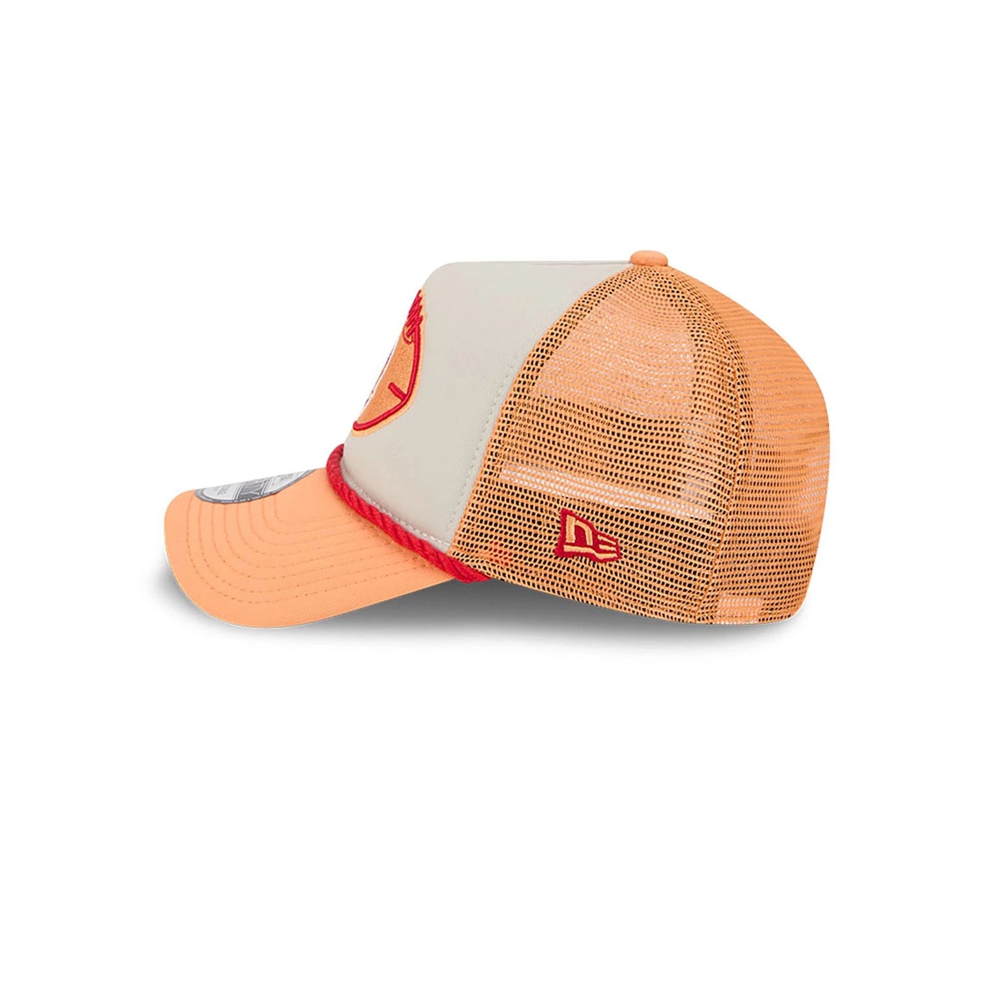 This is a Tampa Bay Buccaneers NFL Sideline 2024 Historic Orange 9FORTY A-Frame Adjustable Cap 7