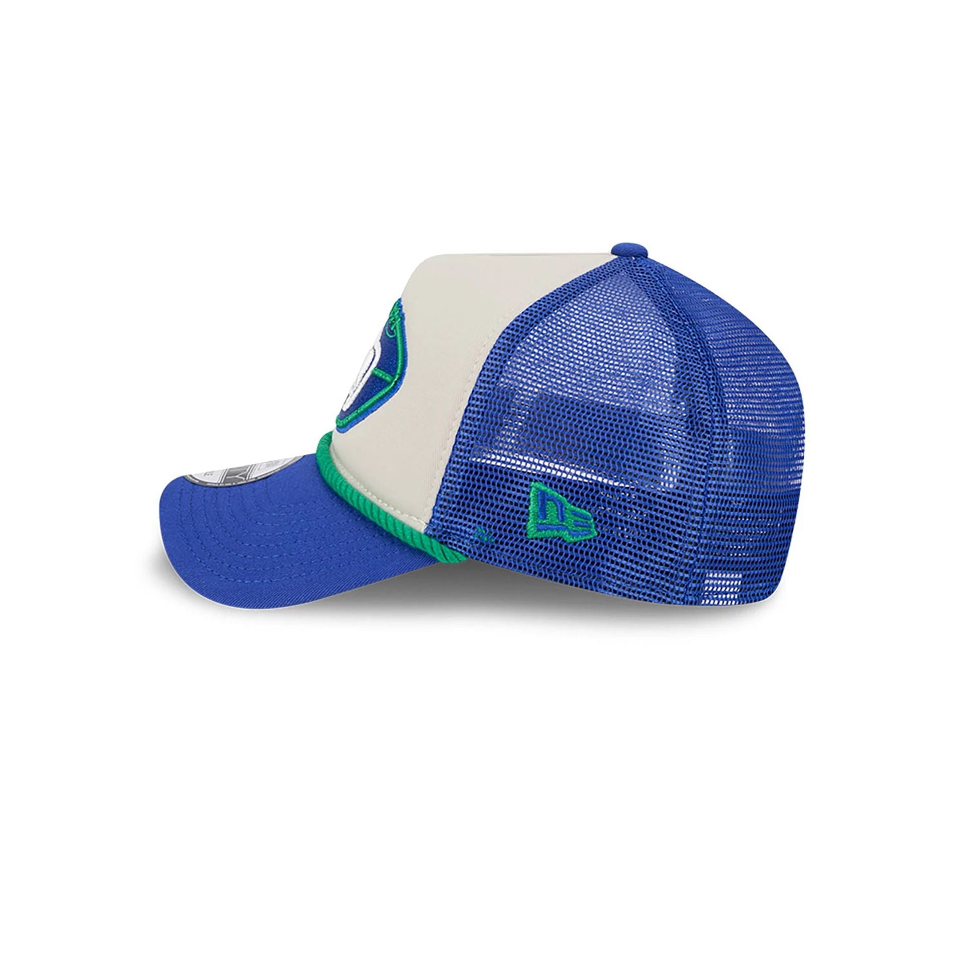 This is a Seattle Seahawks NFL Sideline 2024 Historic Blue 9FORTY A-Frame Adjustable Cap 6