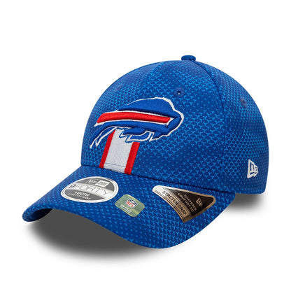 This is a Buffalo Bills Youth NFL Sideline 2024 Blue 9FORTY Stretch Snap Cap 3