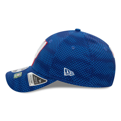 This is a New York Giants Youth NFL Sideline 2024 Blue 9FORTY Stretch Snap Cap 7