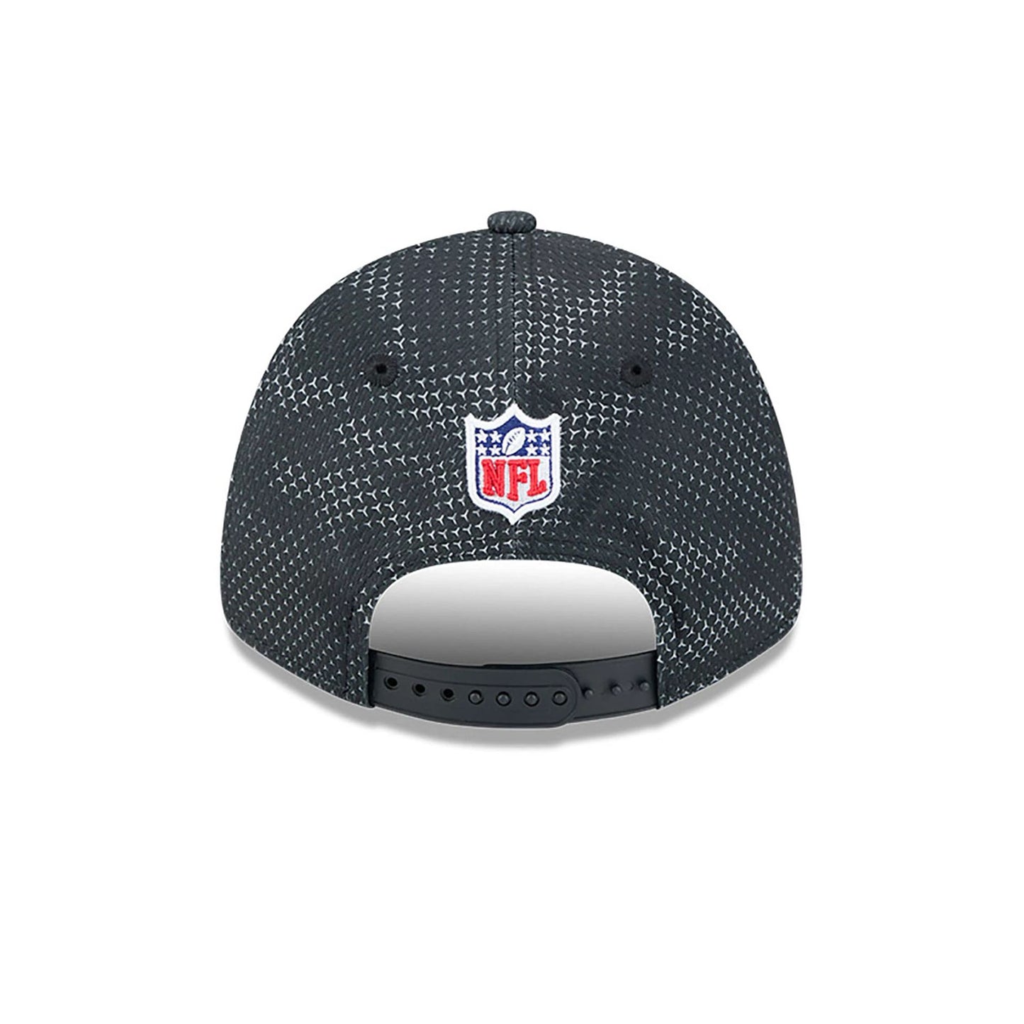 This is a Cincinnati Bengals NFL Sideline 2024 Black 9FORTY Stretch Snap Cap 5