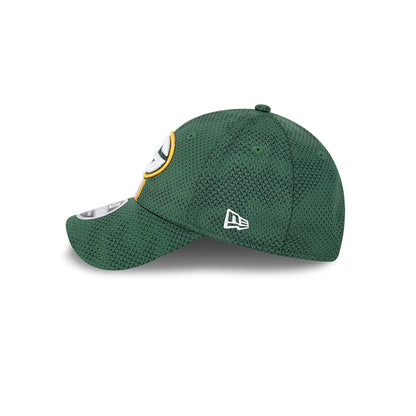 This is a Green Bay Packers NFL Sideline 2024 Dark Green 9FORTY Stretch Snap Cap 6