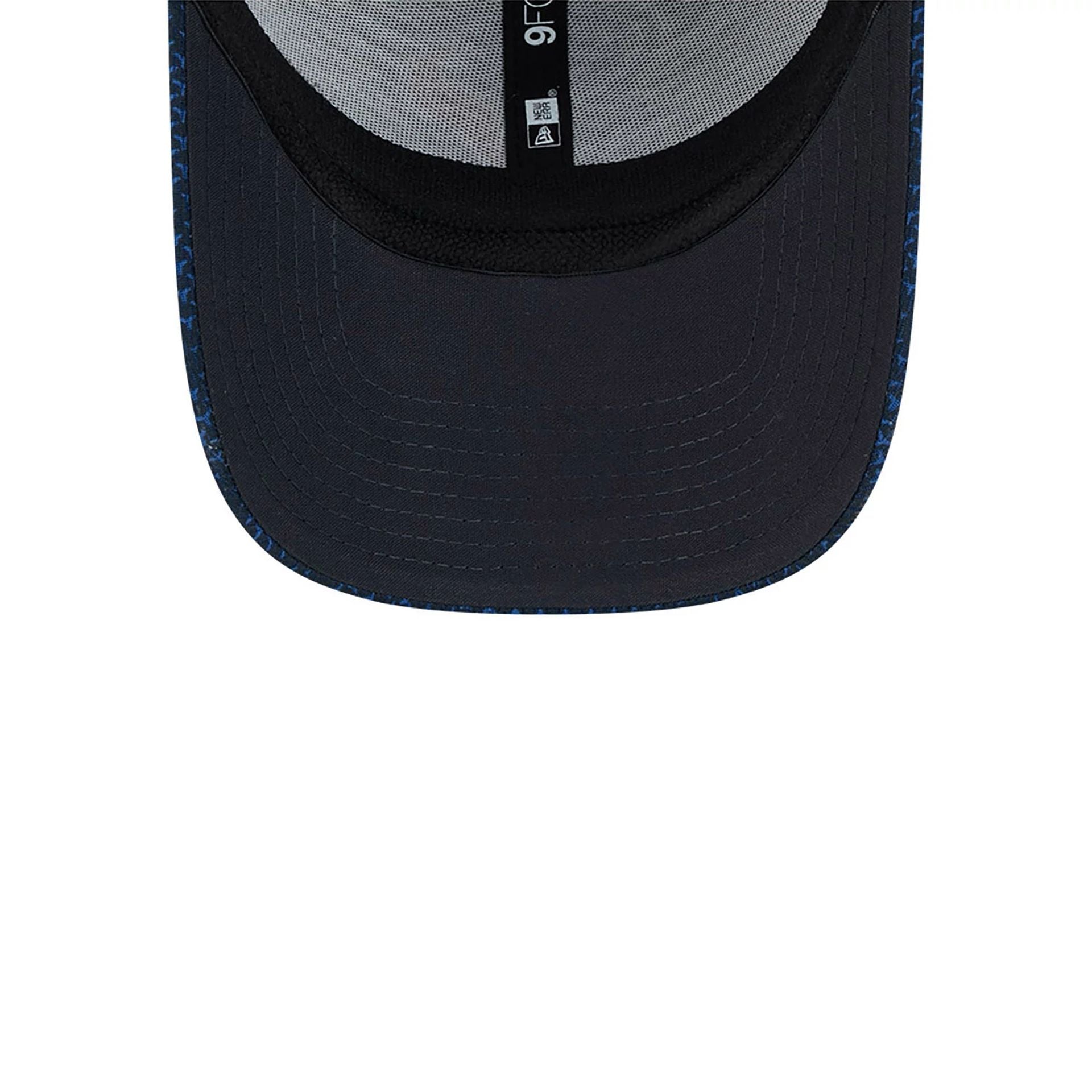 This is a Houston Texans NFL Sideline 2024 Navy 9FORTY Stretch Snap Cap 4