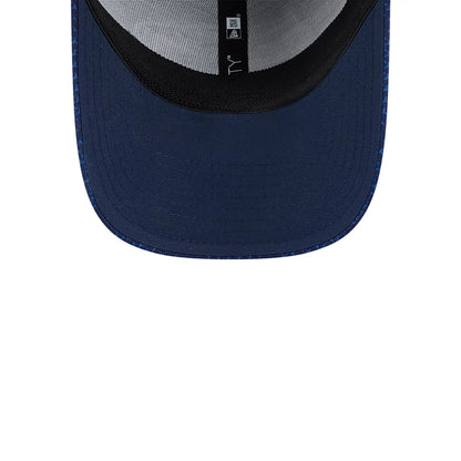 This is a Seattle Seahawks NFL Sideline 2024 Dark Blue 9FORTY Stretch Snap Cap 4