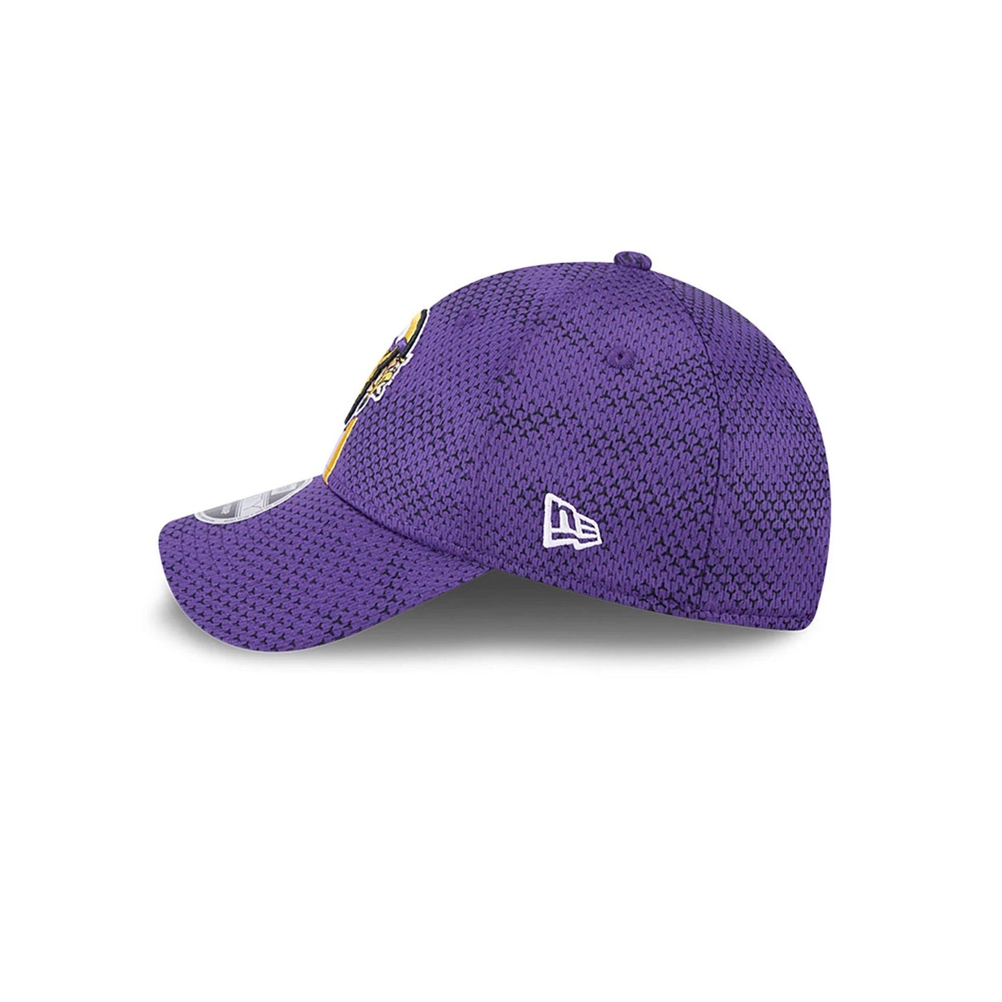 This is a Minnesota Vikings NFL Sideline 2024 Purple 9FORTY Stretch Snap Cap 7