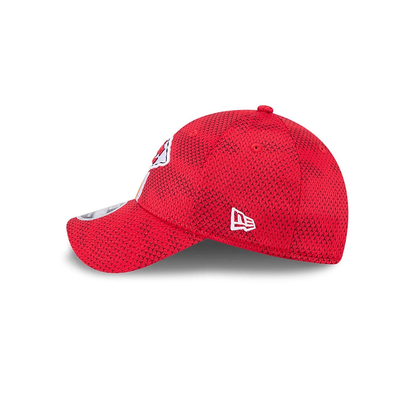 This is a Kansas City Chiefs NFL Sideline 2024 Red 9FORTY Stretch Snap Cap 7