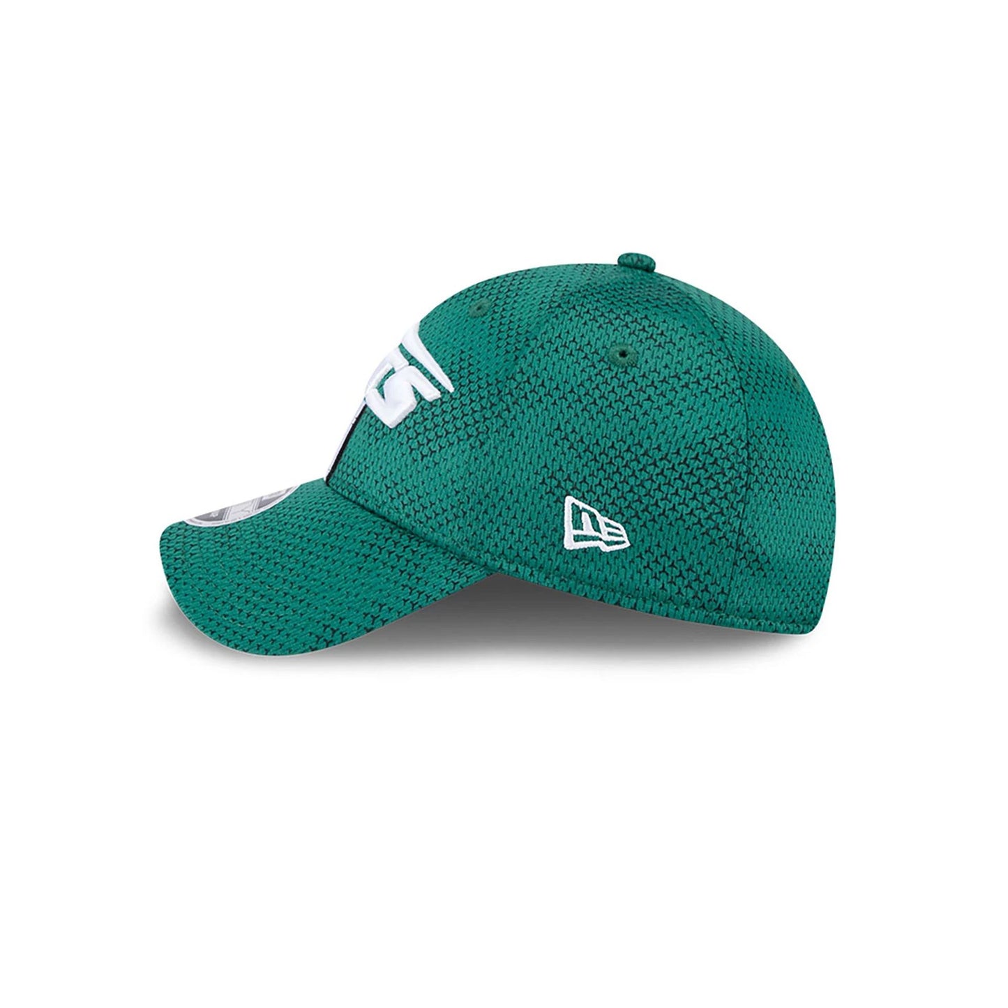 This is a New York Jets NFL Sideline Green 9FORTY Stretch Snap Cap 7