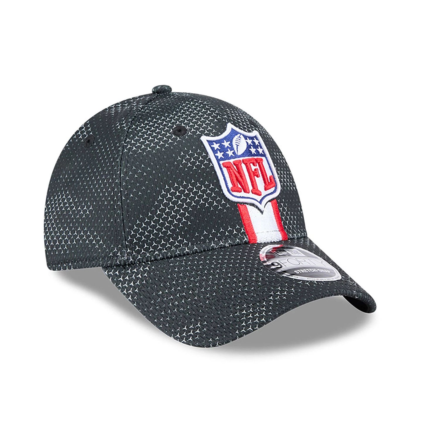 This is a NFL Official Logo NFL Sideline 2024 Black 9FORTY Stretch Snap Cap 3