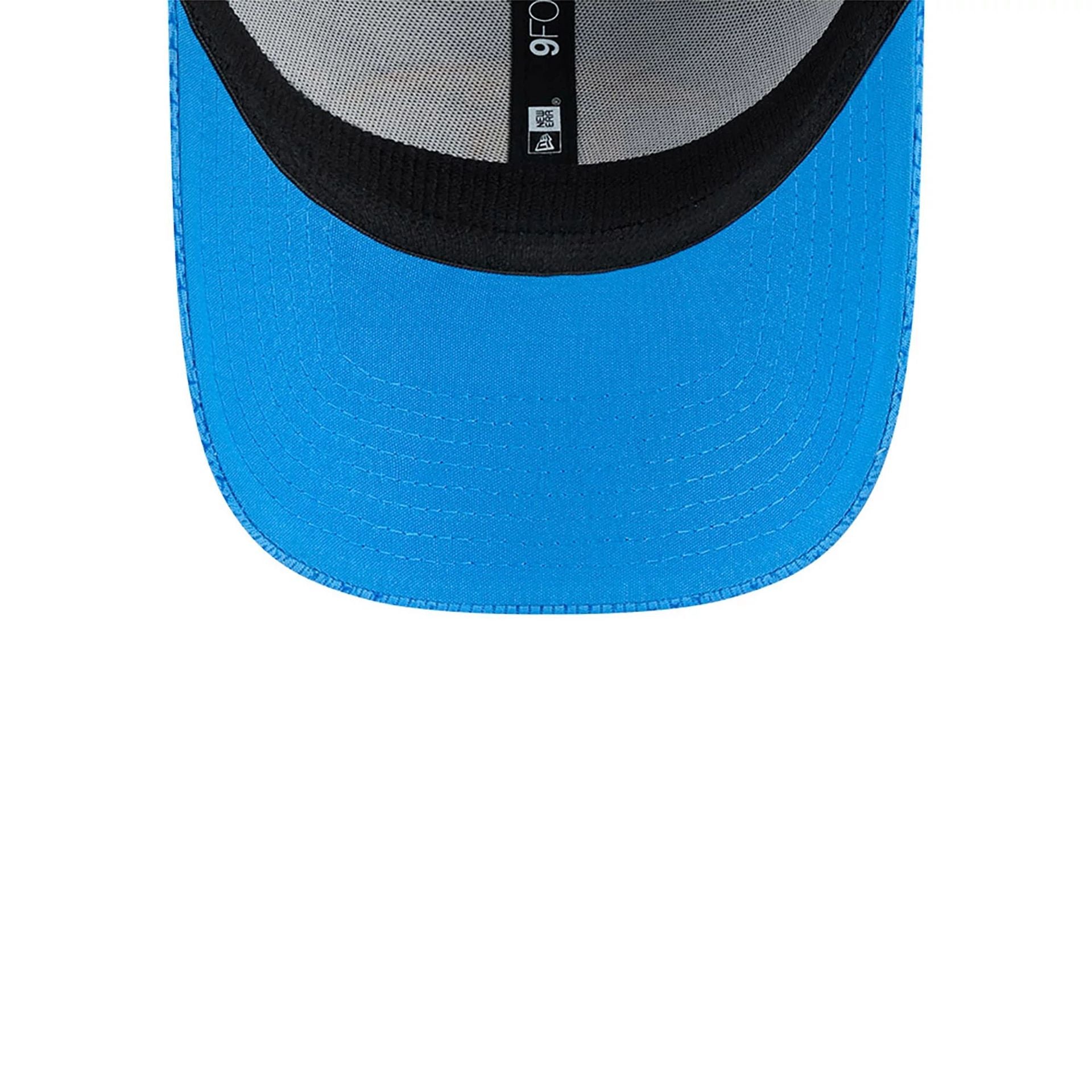 This is a LA Chargers NFL Sideline 2024 Blue 9FORTY Stretch Snap Cap 4