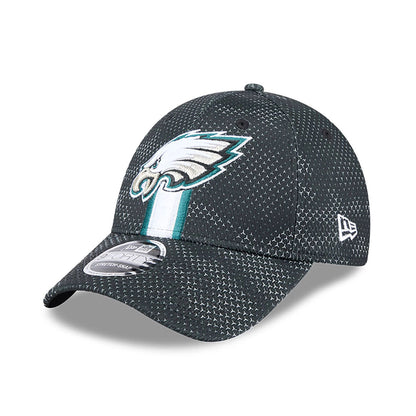 This is a Philadelphia Eagles NFL Sideline 2024 Dark Green 9FORTY Stretch Snap Cap 3