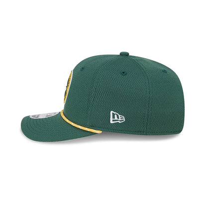 This is a Green Bay Packers NFL Sideline 2024 Dark Green 9SEVENTY Stretch Snap Cap 7