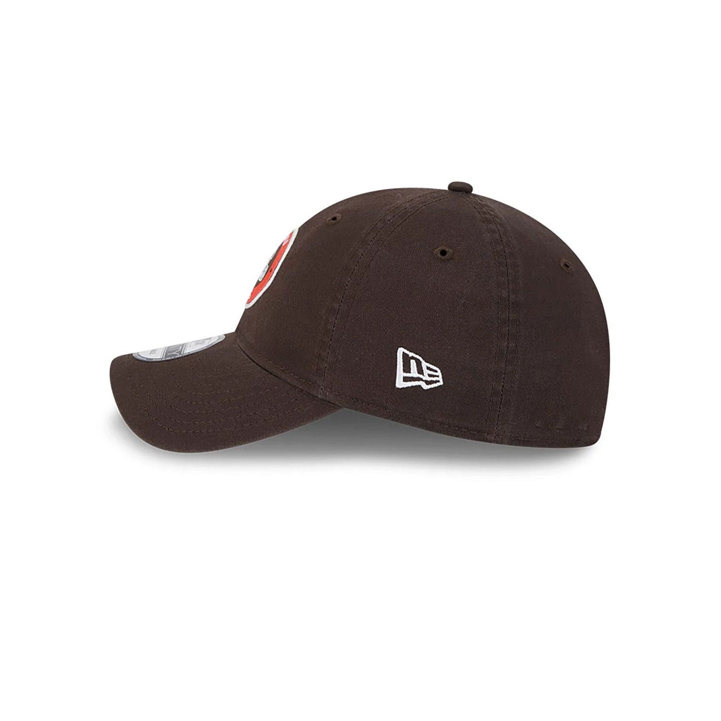 This is a Cleveland Browns NFL Sideline 2024 Dark Brown 9TWENTY Adjustable Cap 7