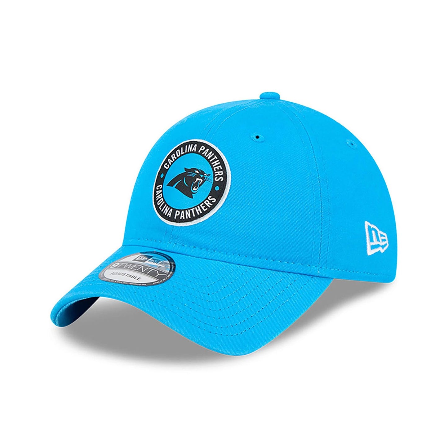 This is a Carolina Panthers NFL Sideline 2024 Blue 9TWENTY Adjustable Cap 3