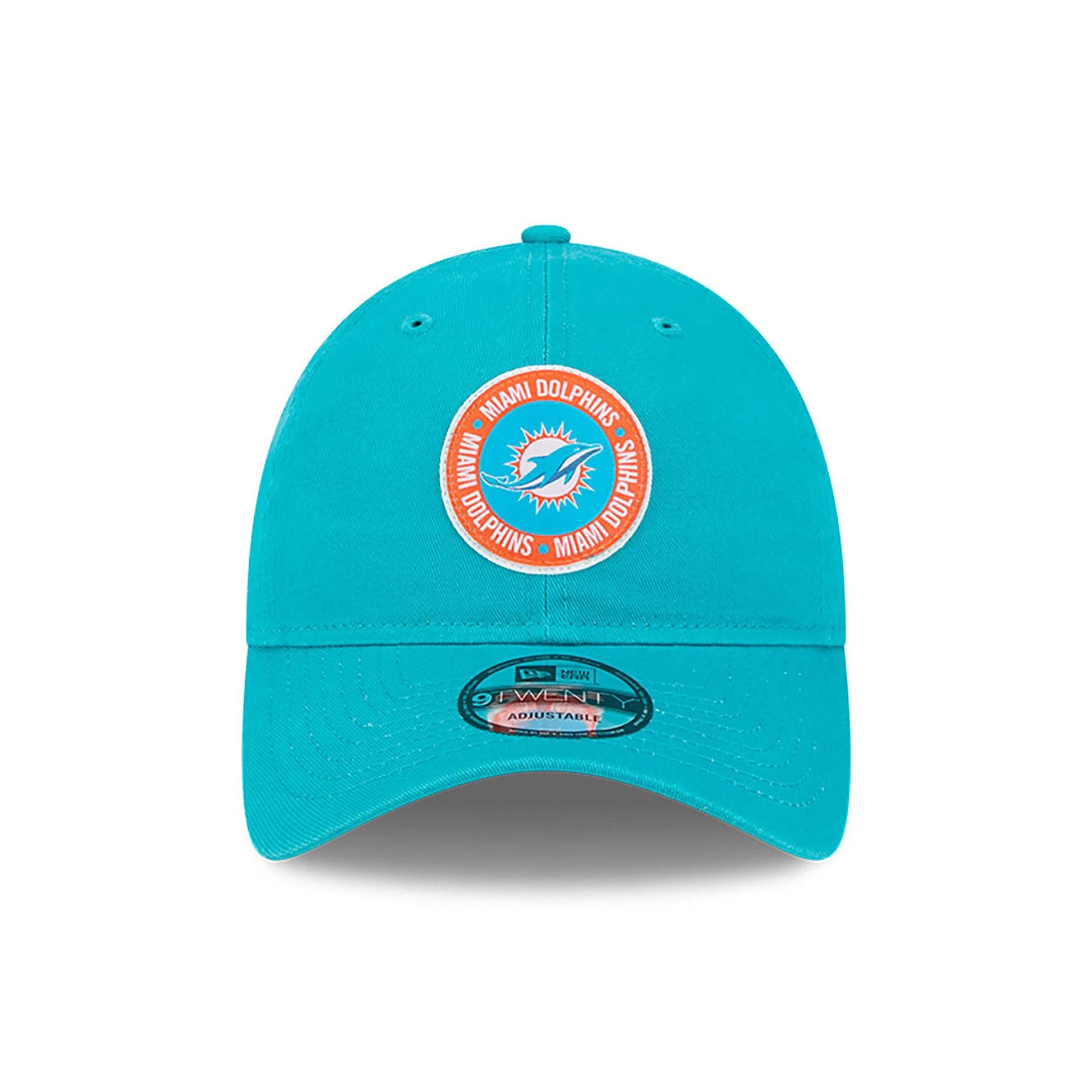 This is a Miami Dolphins NFL Sideline 2024 Turquoise 9TWENTY Adjustable Cap 2