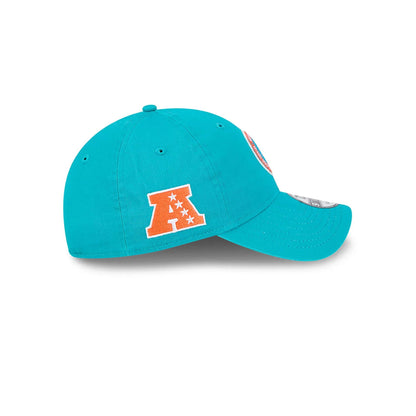 This is a Miami Dolphins NFL Sideline 2024 Turquoise 9TWENTY Adjustable Cap 6