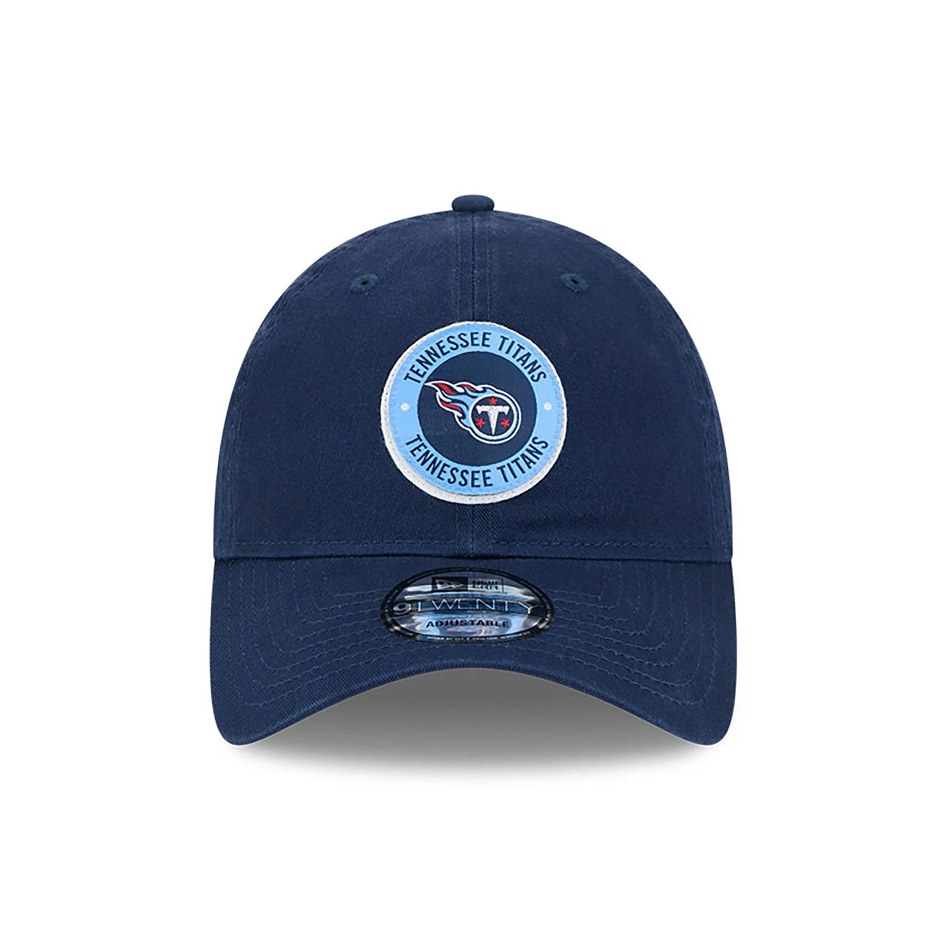 This is a Tennessee Titans NFL Sideline 2024 Dark Blue 9TWENTY Adjustable Cap 2