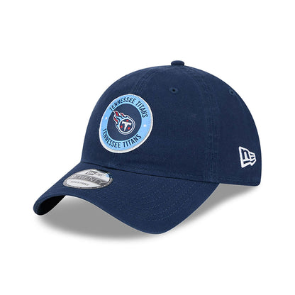 This is a Tennessee Titans NFL Sideline 2024 Dark Blue 9TWENTY Adjustable Cap 3