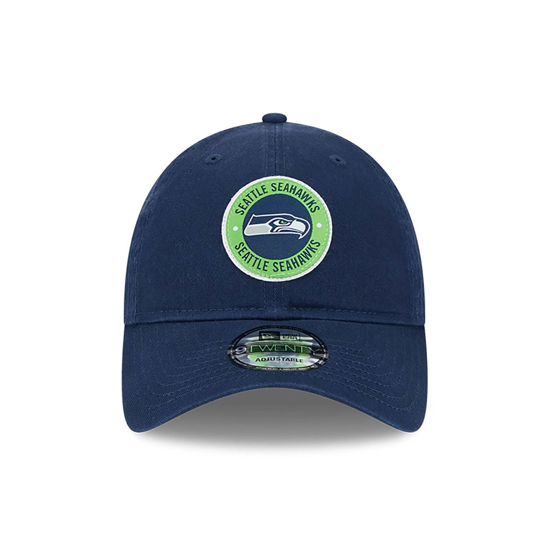 This is a Seattle Seahawks NFL Sideline 2024 Dark Blue 9TWENTY Adjustable Cap 2