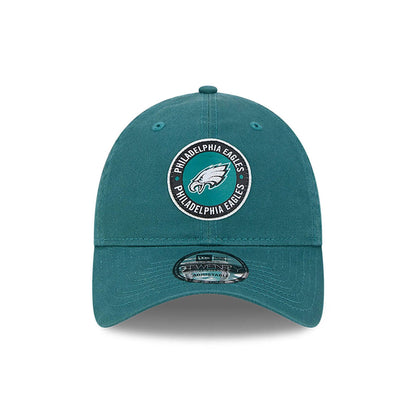 This is a Philadelphia Eagles NFL Sideline 2024 Dark Green 9TWENTY Adjustable Cap 2