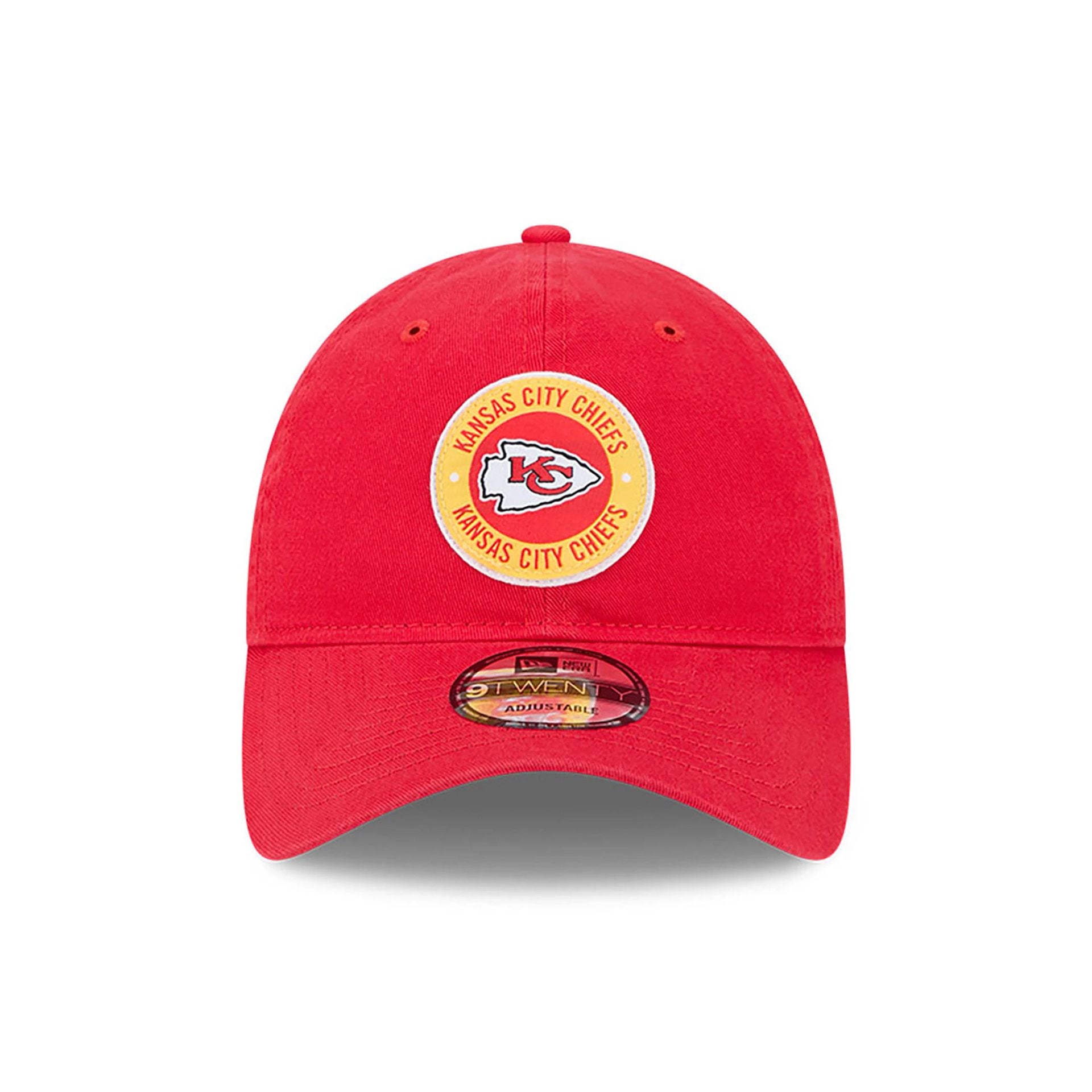 This is a Kansas City Chiefs NFL Sideline 2024 Red 9TWENTY Adjustable Cap 2