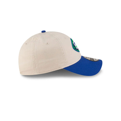 This is a Seattle Seahawks NFL Sideline 2024 Historic Beige 9TWENTY Adjustable Cap 6