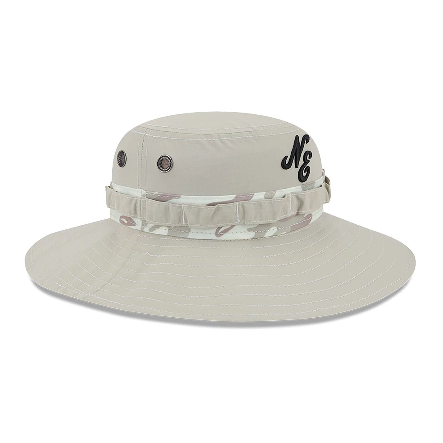 This is a New Era Fairway Light Beige Adventure Bucket Hat 4