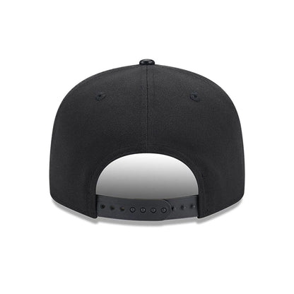 This is a Miami Heat Faux Leather Visor Black 9FIFTY Snapback Cap 7