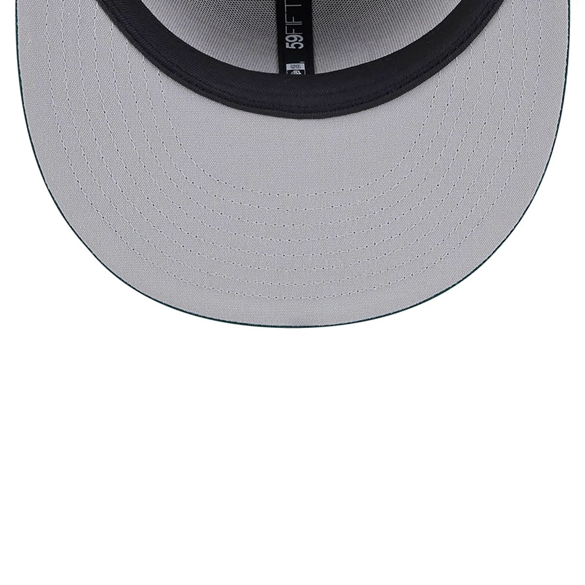 This is a Atlanta Braves Tree Bark Fill Grey 59FIFTY Fitted Cap 2