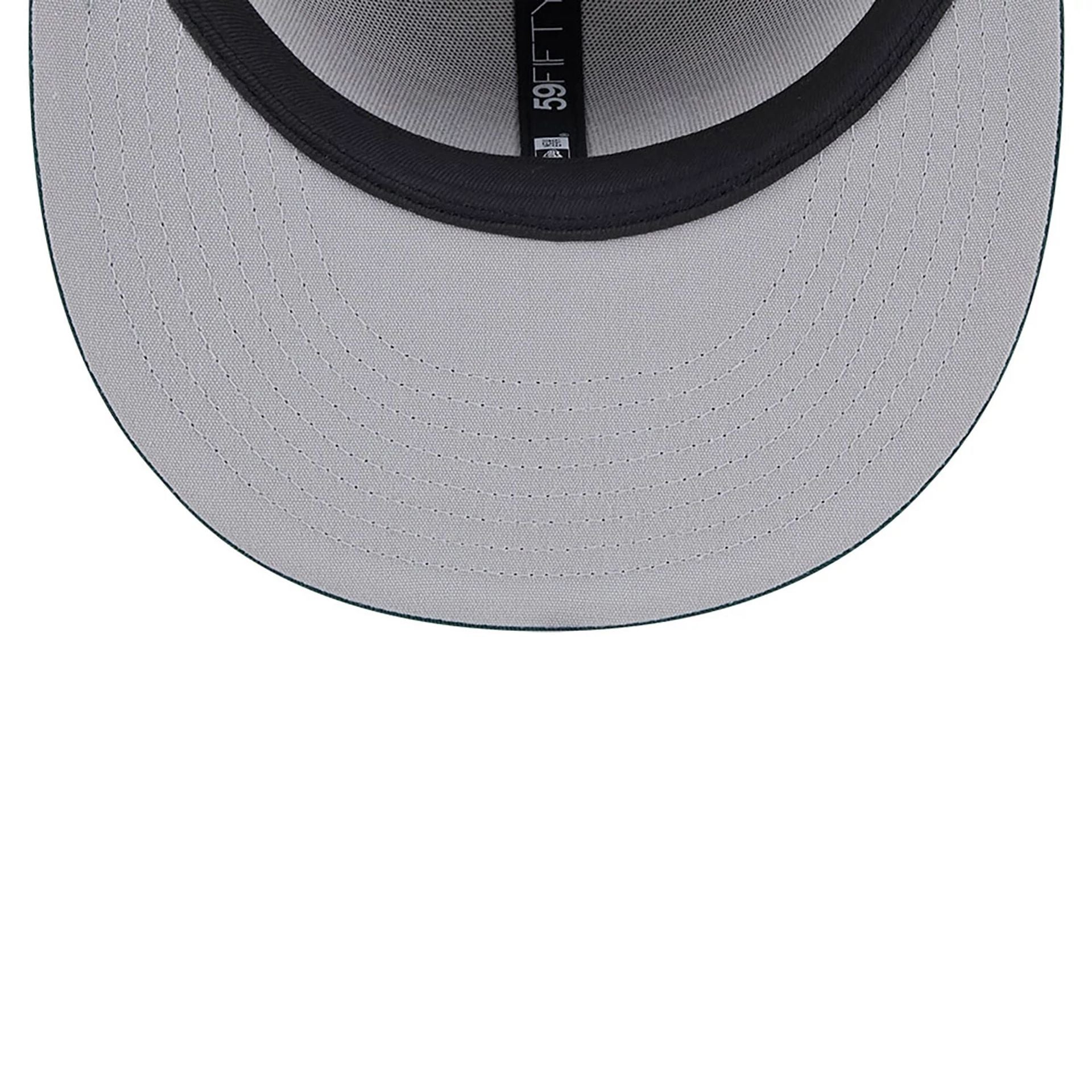 This is a LA Dodgers Tree Bark Fill Grey 59FIFTY Fitted Cap 2