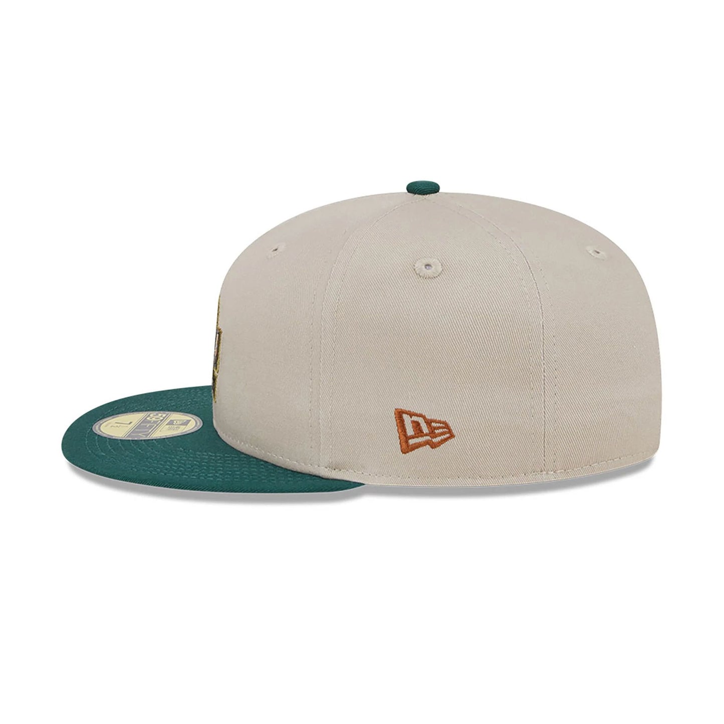 This is a LA Dodgers Tree Bark Fill Grey 59FIFTY Fitted Cap 6