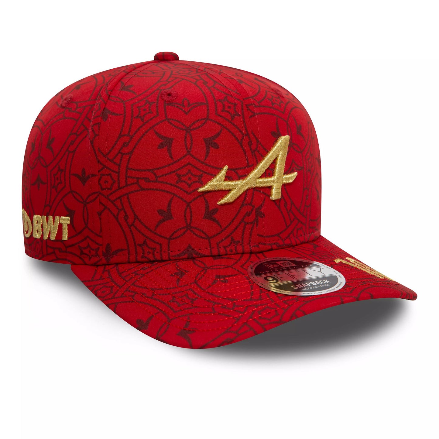 This is a Alpine Racing China Pierre Gasly Red 9FIFTY Original Fit Snapback Cap 2