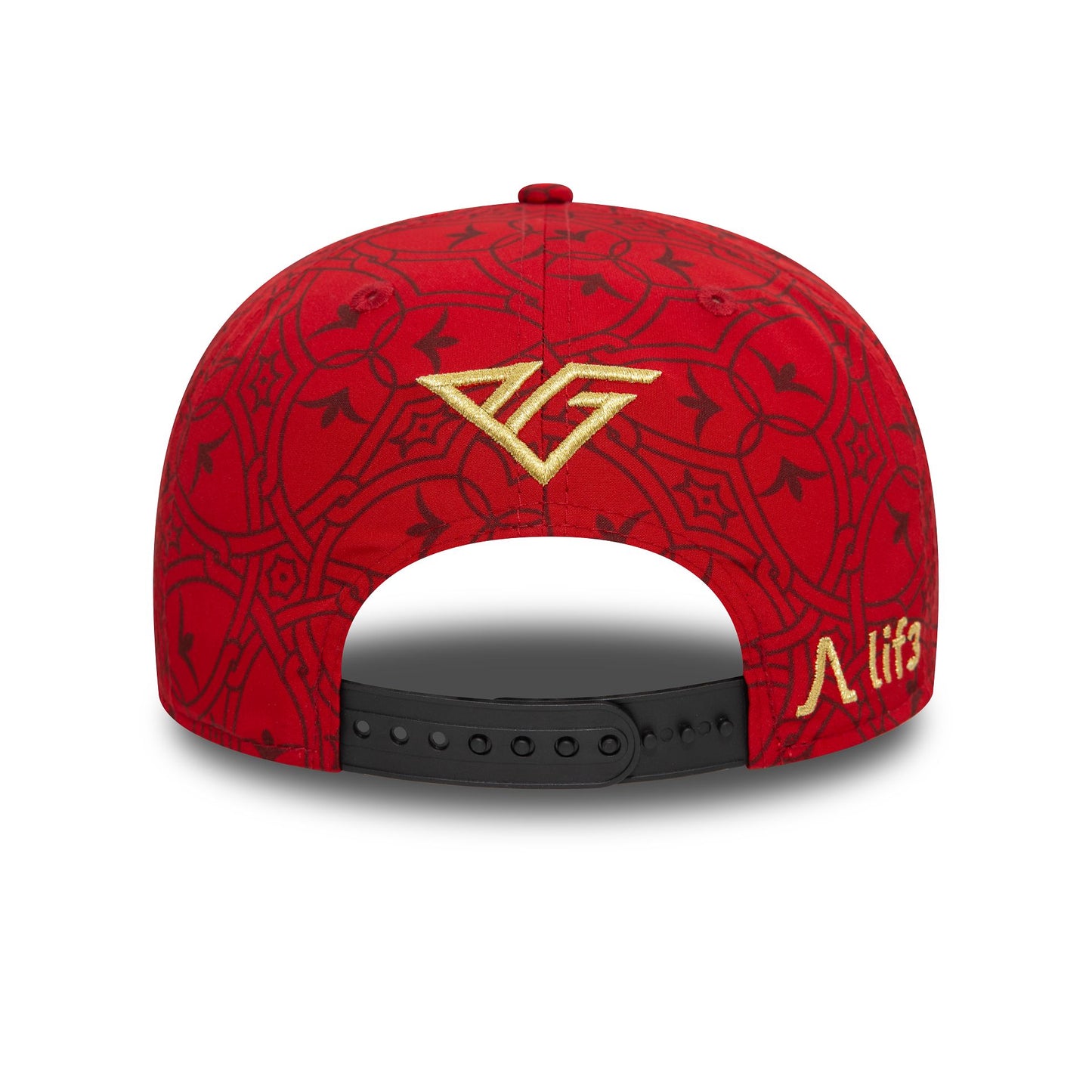 This is a Alpine Racing China Pierre Gasly Red 9FIFTY Original Fit Snapback Cap 5