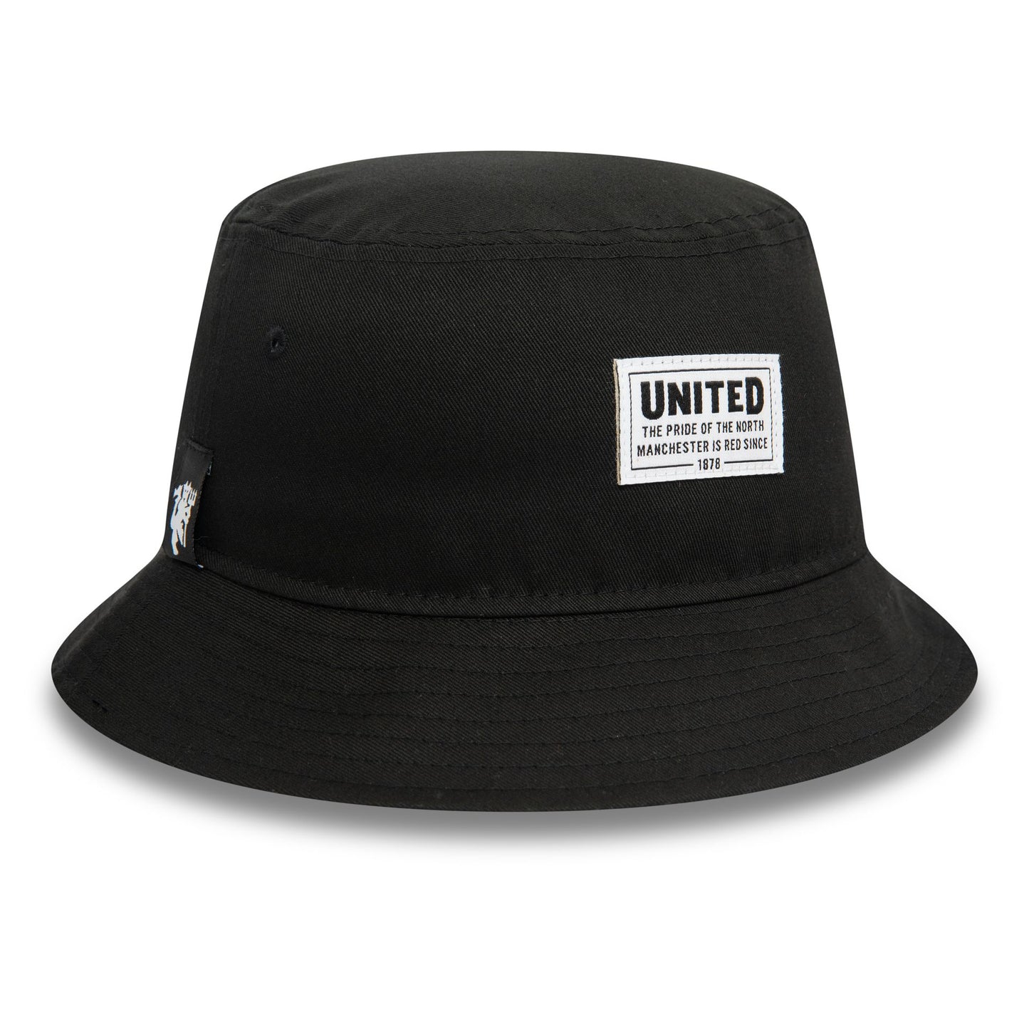 This is a Manchester United FC Stitch Patch Black Bucket Hat 3