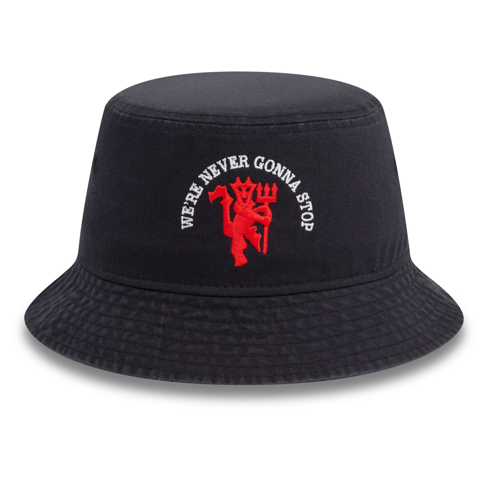 This is a Manchester United FC Game Day Navy Bucket Hat 1