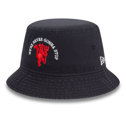 This is a Manchester United FC Game Day Navy Bucket Hat 4