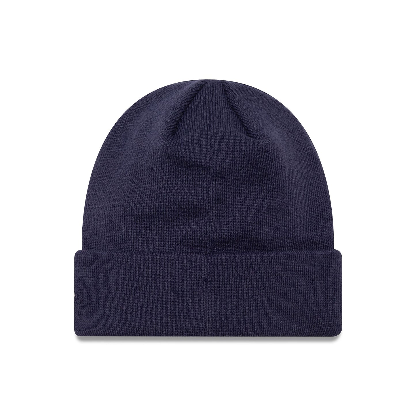 This is a Manchester United FC Rubber Woven Navy Cuff Knit Beanie Hat 2