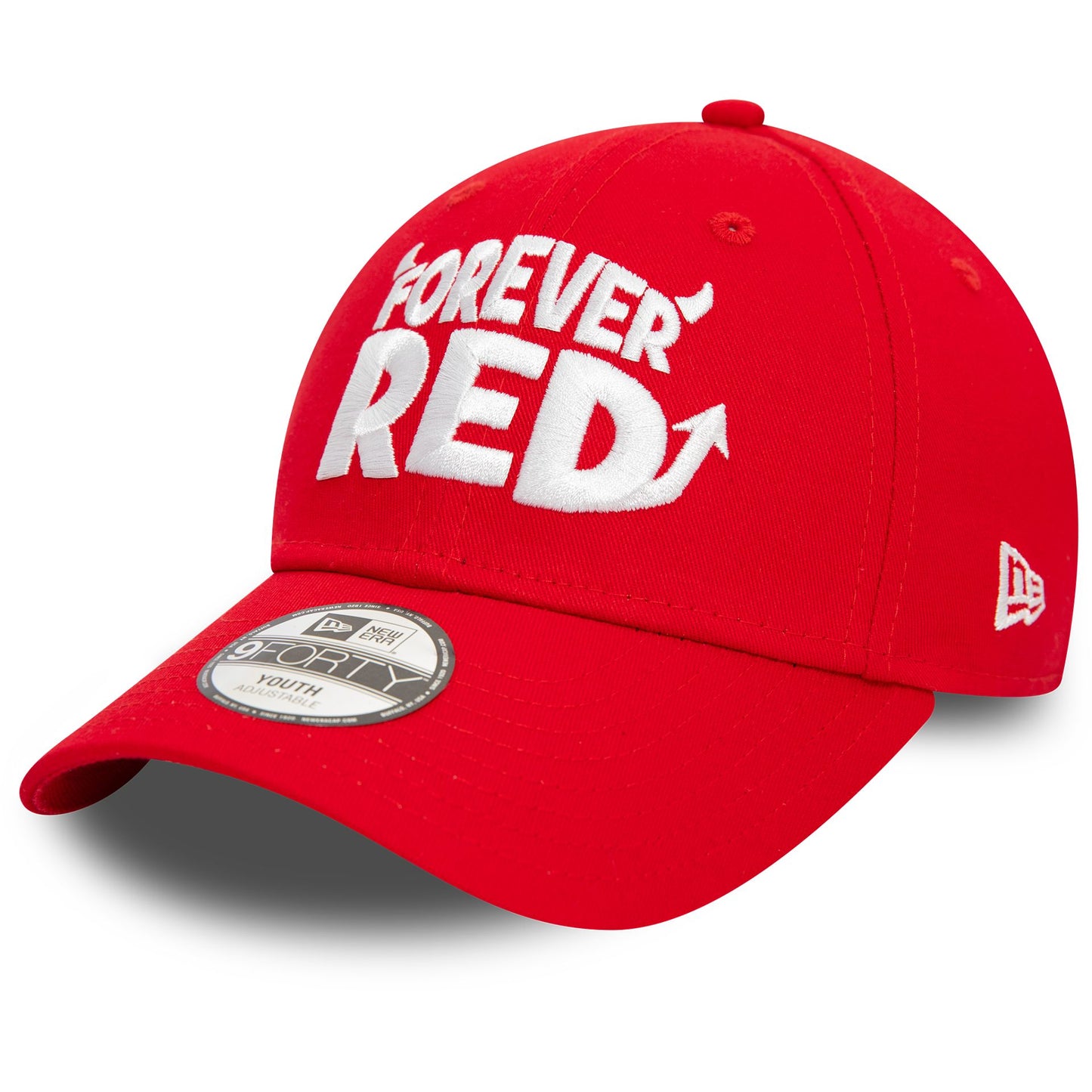 This is a Manchester United FC Youth Forever Red 9FORTY Adjustable Cap 4