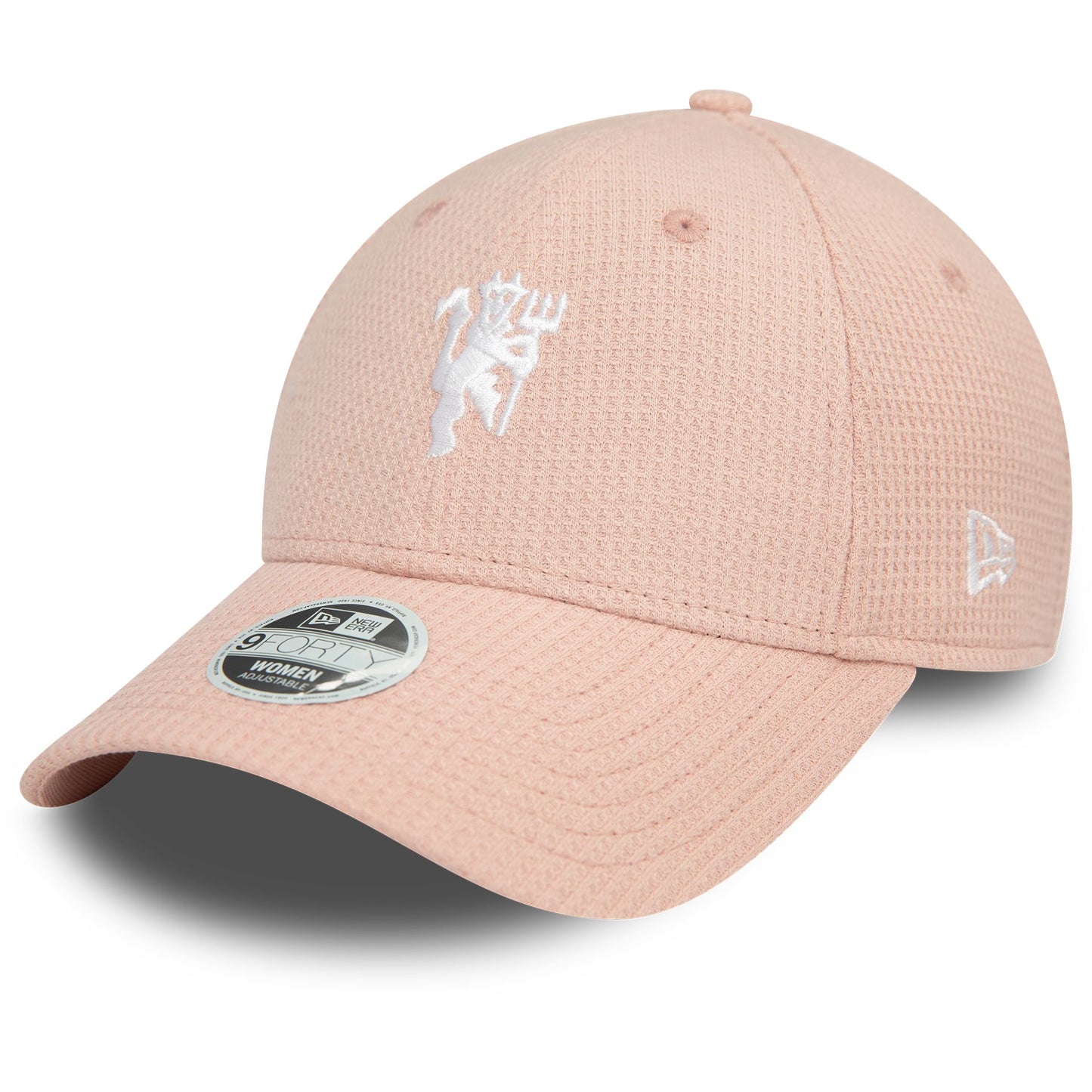 This is a Manchester United FC Womens Jersey Stitch Pastel Pink 9FORTY Adjustable Cap 1